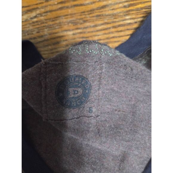 Double D ranch brown embroidered long sleeve tshirt sz Small - Picture 2 of 4